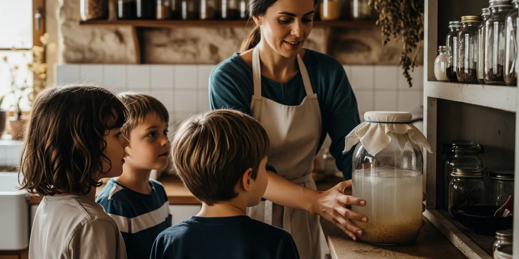 Nódulos de kéfir de agua conservados en diferentes métodos